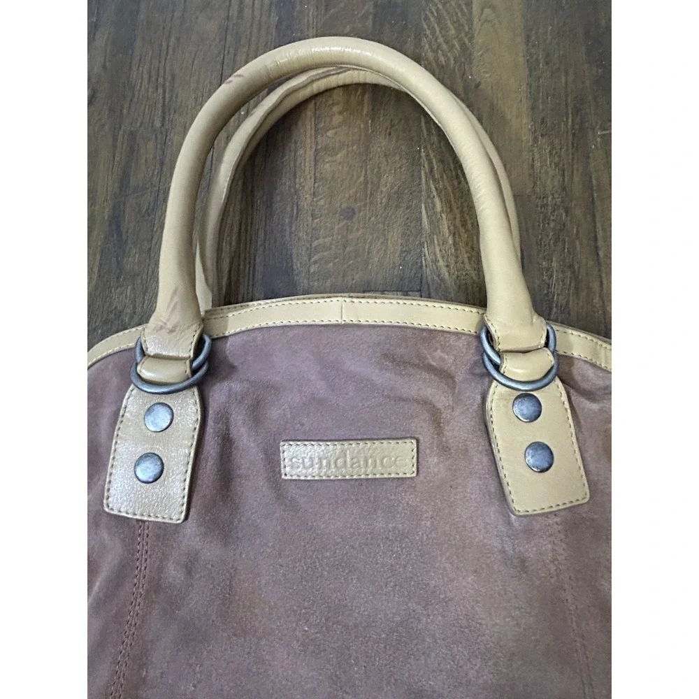 Sundance Women's Hobo Suede Purse With Shoulder Straps Pinkish Beige Colorway